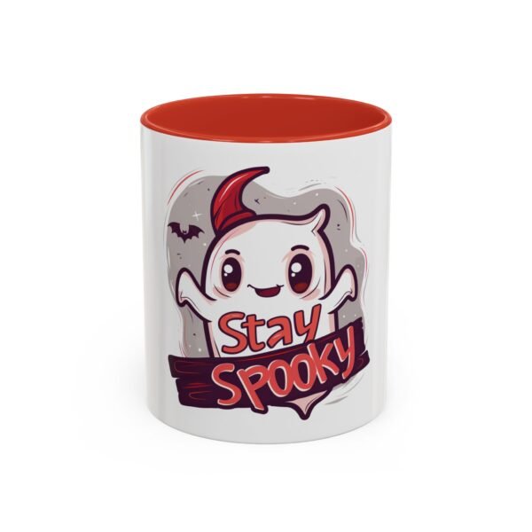 Stay Spooky Accent Coffee Mug for Halloween Lovers, Cute Ghost Design, Unique Gift for Friends, October Celebration, Fun Kitchen Decor - Image 13