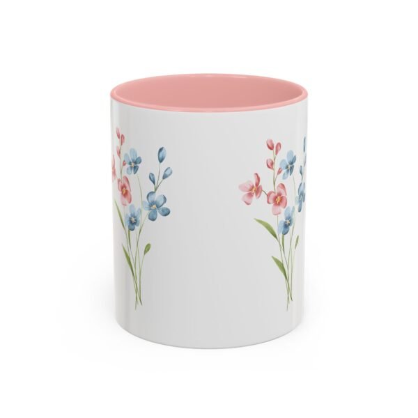 Floral Accent Coffee Mug - Perfect for Cozy Mornings, Gift for Her, Kitchen Decor, Garden Lovers, Mother's Day, Home Birthday Gift - Image 9