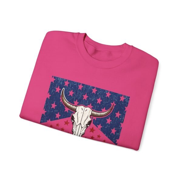 Patriotic Unisex Crewneck Sweatshirt - Americana Style, Cozy Layer, Perfect for BBQs, Fourth of July, Family Gatherings, Casual Wear - Image 3
