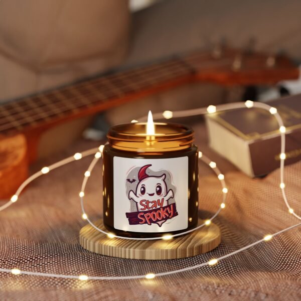 Stay Spooky Scented Soy Candle | Halloween Candle, Cute Ghost Decor, Cozy Home Fragrance, Gift for Witch Lovers, Spooky Season - Image 3