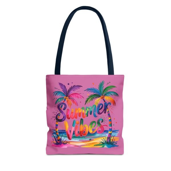 Summer Vibes Tote Bag - Colorful Beach Bag, Fun Gift for Vacation, Shopping, Travel, Eco-Friendly Tote, Summer Accessories - Image 15