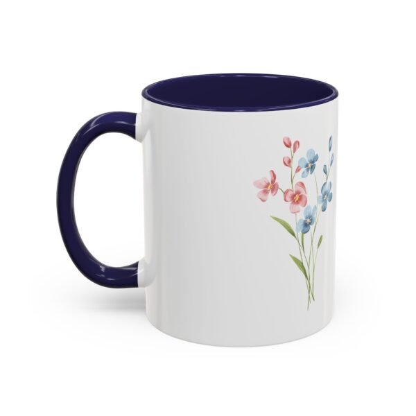 Floral Accent Coffee Mug - Perfect for Cozy Mornings, Gift for Her, Kitchen Decor, Garden Lovers, Mother's Day, Home Birthday Gift - Image 7