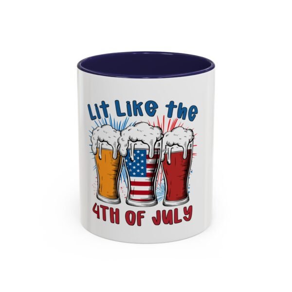 Patriotic Coffee Mug - Lit Like the 4th of July, Fun Drinkware, Independence Day Gift, Summer Party Mug, USA Celebration Cup - Image 5