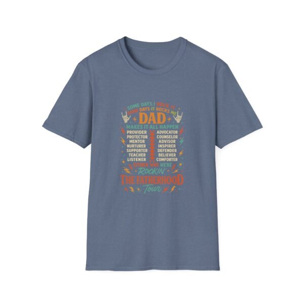 Dad's Rockin' Fatherhood Tour T-Shirt | Unisex Softstyle Tee for Father's Day, Gift for Dad, Family Reunion, Birthday, Dad Humor - Image 11