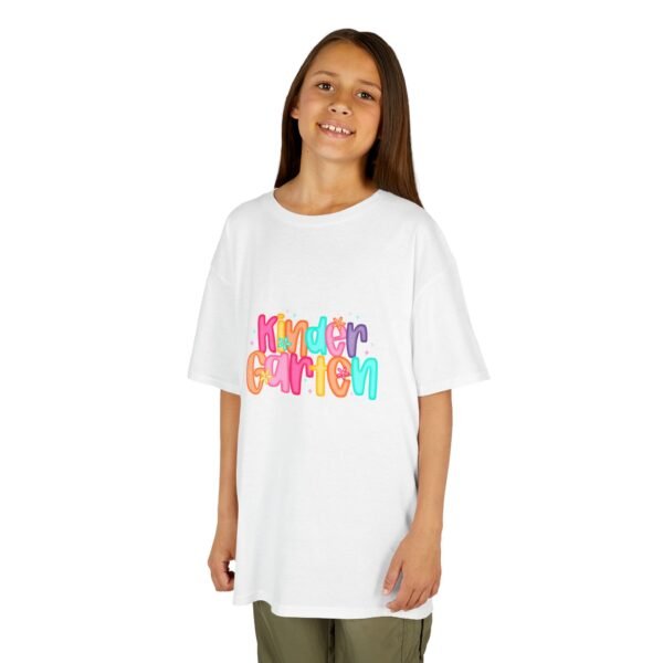 Kids Tee with 'Kindergarten' Design, Back to School Shirt, Birthday Gift for Kids, Children's Apparel, Fun Classroom Outfit - Image 7