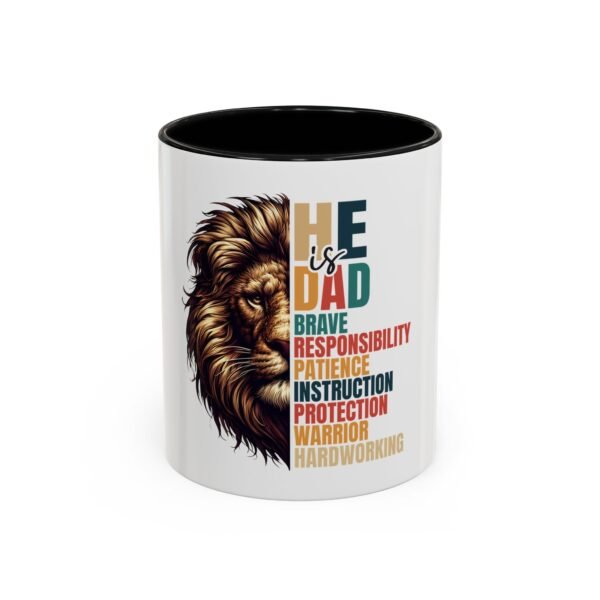 Dad-Themed Accent Coffee Mug: Perfect Gift for Father's Day, Birthday, or Everyday Appreciation, Unique Design, Coffee Lover's Must-Have - Image 5