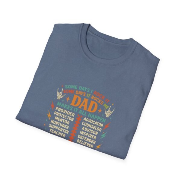 Dad's Rockin' Fatherhood Tour T-Shirt | Unisex Softstyle Tee for Father's Day, Gift for Dad, Family Reunion, Birthday, Dad Humor - Image 14
