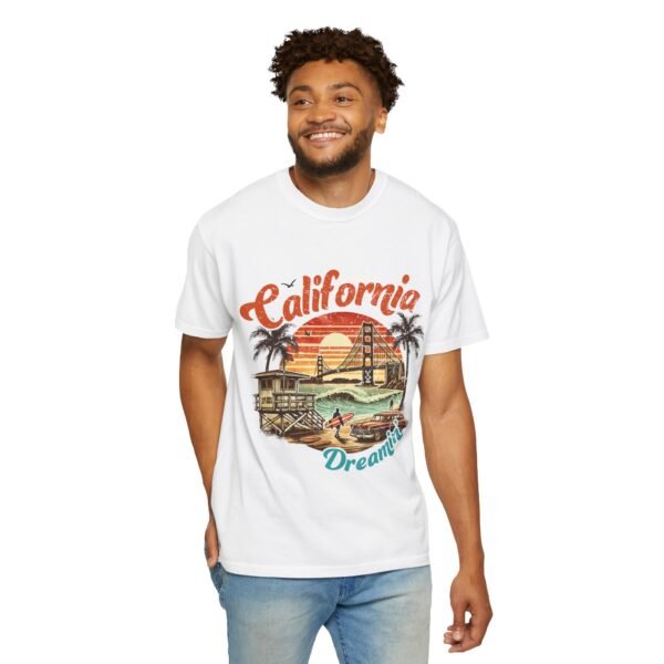 California Dreamin' Unisex Garment-Dyed T-shirt, Vintage Style Tee, Summer Apparel, Beachwear, Travel Gift, Casual Fashion - Image 19