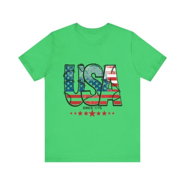 USA Flag Patriotic Tee, Unisex Short Sleeve T-Shirt, Fourth of July Gift, Americana Apparel, Casual Summer Shirt - Image 20