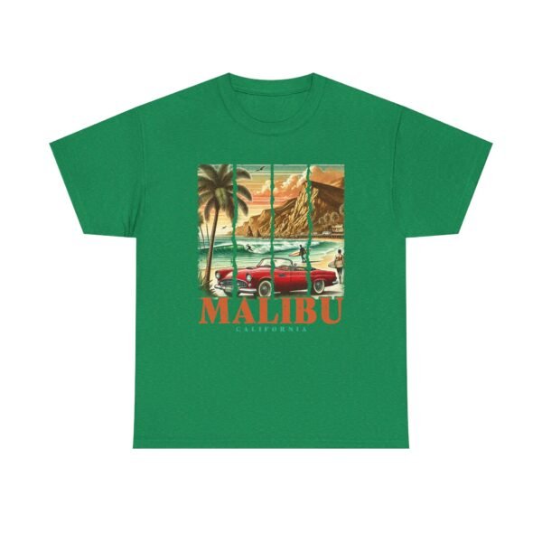 Malibu Vibes Unisex Heavy Cotton Tee, Vintage California T-Shirt, Beachwear, Summer Outing, Casual Wear, Gift for Travelers - Image 33