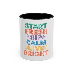 Vibrant Coffee Mug with Positive Affirmations – Start Fresh, Sip Calm, Live Bright, Inspirational Gift for Coffee Lovers, Unique [...]