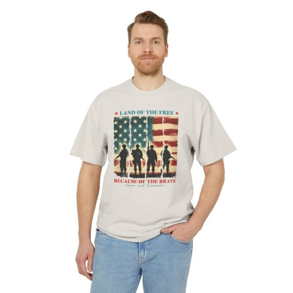 Patriotic Unisex Tee - Land of the Free - Brave American Heroes Shirt, Memorial Day Gift, Veteran's Day Tee, Independence Day Style, [...] - Image 12