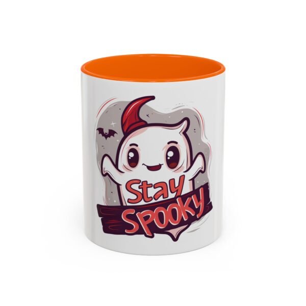 Stay Spooky Accent Coffee Mug for Halloween Lovers, Cute Ghost Design, Unique Gift for Friends, October Celebration, Fun Kitchen Decor - Image 23