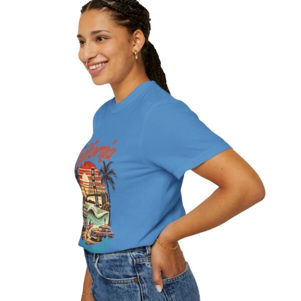 California Dreamin' Unisex Garment-Dyed T-shirt, Vintage Style Tee, Summer Apparel, Beachwear, Travel Gift, Casual Fashion - Image 44
