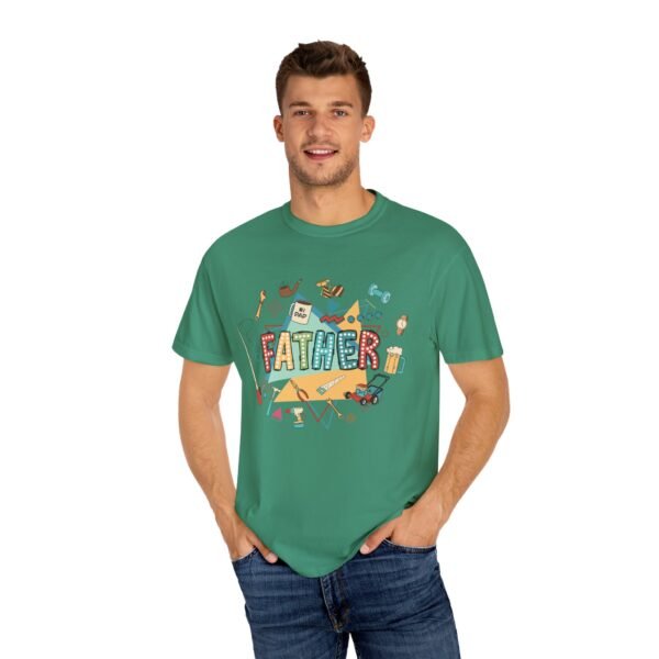Father's Day Garment-Dyed T-Shirt, Unisex Tee for Dad, Unique Father's Day Gift, Casual Wear, Dad's Special Day Apparel - Image 10