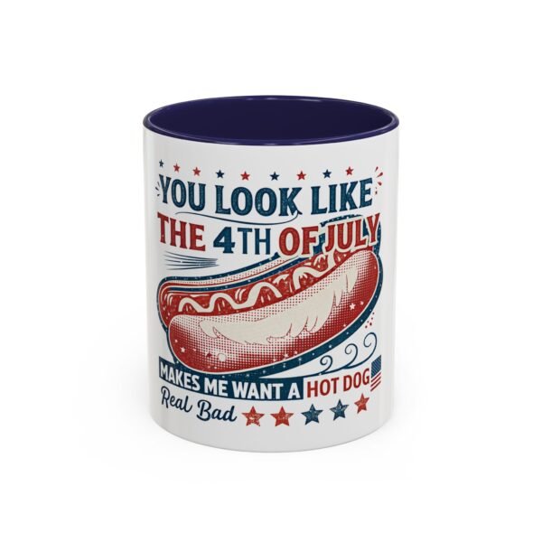 Patriotic Funny Coffee Mug - Ideal for Fourth of July Celebrations, Hot Dog Lovers, Gifts for Friends, Kitchen Decor, Fun Drinkware - Image 5