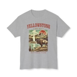 Vintage Yellowstone T-Shirt, National Park Tee, Nature Lover Gift, Outdoor Adventure Shirt, Travel Souvenir, Unisex Apparel