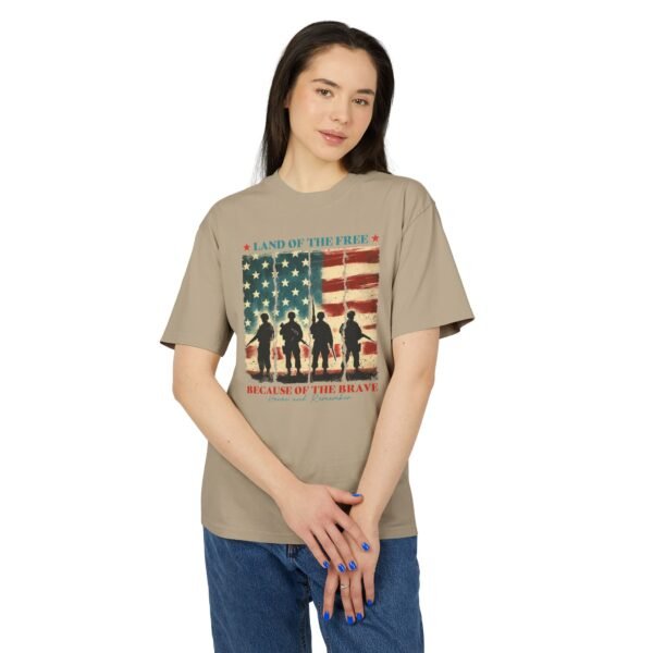 Patriotic Unisex Tee - Land of the Free - Brave American Heroes Shirt, Memorial Day Gift, Veteran's Day Tee, Independence Day Style, [...]