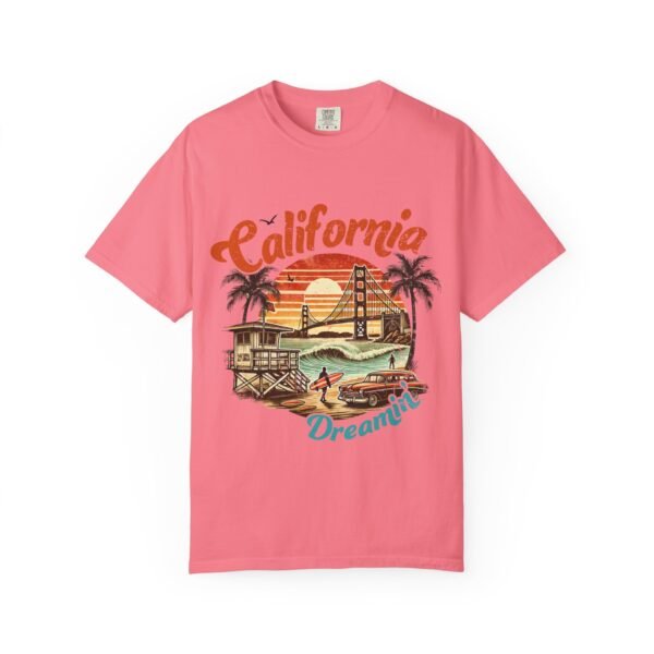 California Dreamin' Unisex Garment-Dyed T-shirt, Vintage Style Tee, Summer Apparel, Beachwear, Travel Gift, Casual Fashion - Image 64