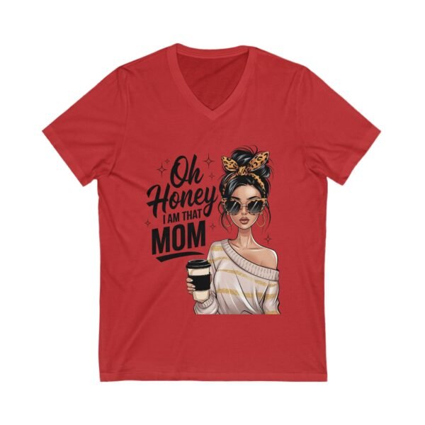 RML Oh Honey, I Am That Mom Infinity Love V-Neck Tee - Cute Sister Shirt, Gift for Sisters, Family Reunion Apparel, Birthday Gift, Infinity Symbol Design - Image 13