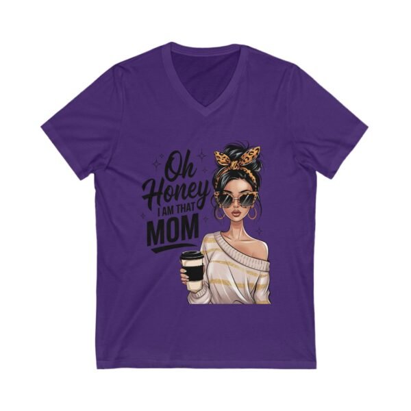 RML Oh Honey, I Am That Mom Infinity Love V-Neck Tee - Cute Sister Shirt, Gift for Sisters, Family Reunion Apparel, Birthday Gift, Infinity Symbol Design - Image 15
