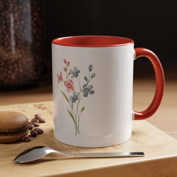 Floral Accent Coffee Mug - Perfect for Cozy Mornings, Gift for Her, Kitchen Decor, Garden Lovers, Mother's Day, Home Birthday Gift - Image 17