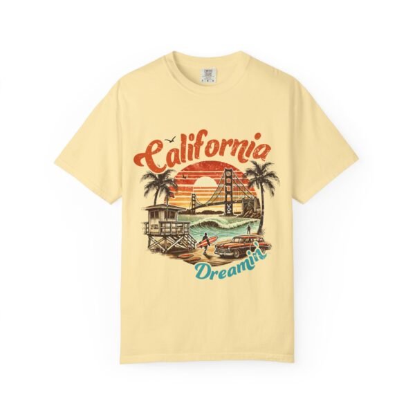 California Dreamin' Unisex Garment-Dyed T-shirt, Vintage Style Tee, Summer Apparel, Beachwear, Travel Gift, Casual Fashion - Image 28