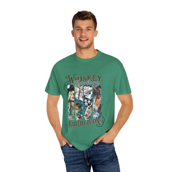 Whiskey Cowboys Bad Decisions T-shirt, Vintage Graphic Tee, Unisex Casual Wear, Perfect for Music Lovers, Festival Outfits, Everyday Comfort - Image 4