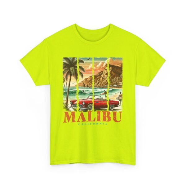 Malibu Vibes Unisex Heavy Cotton Tee, Vintage California T-Shirt, Beachwear, Summer Outing, Casual Wear, Gift for Travelers - Image 31