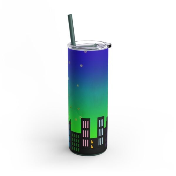 City Skyline Matte Tumbler, 20oz, Perfect for Urban Lovers, Travel, Parties, Gifting, Eco-Friendly Drinkware - Image 4