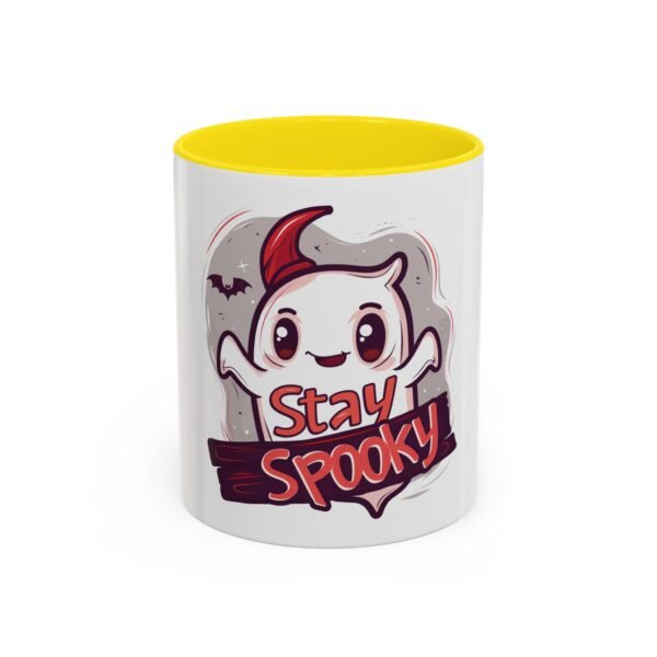 Stay Spooky Accent Coffee Mug for Halloween Lovers, Cute Ghost Design, Unique Gift for Friends, October Celebration, Fun Kitchen Decor - Image 31