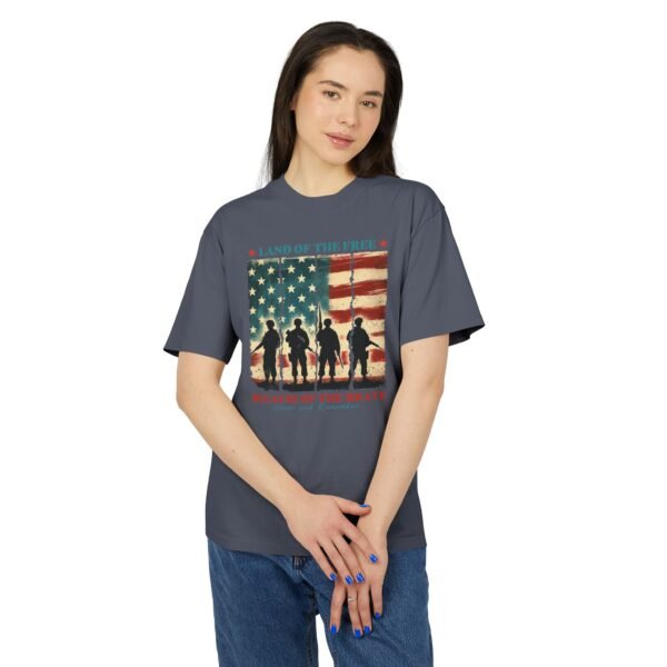 Patriotic Unisex Tee - Land of the Free - Brave American Heroes Shirt, Memorial Day Gift, Veteran's Day Tee, Independence Day Style, [...] - Image 16