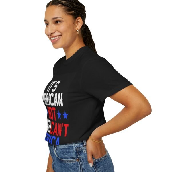 Patriotic T-Shirt with Humor, It's 'Merican Not 'Mericant Tee, Independence Day Apparel, Gifts for Americans, Fun Casual Wear - Image 5