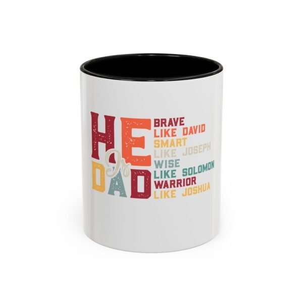 Dad Motivation Coffee Mug – Brave Wise Smart Inspired Gift for Father's Day, Birthday, or Any Occasion, Fun Quote Drinkware - Image 5