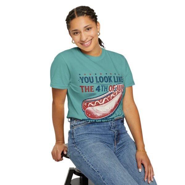 Patriotic Holiday T-Shirt, Fourth of July Tee, Funny BBQ Shirt, Summer Celebration Top, Hot Dog Lover Gift - Image 4