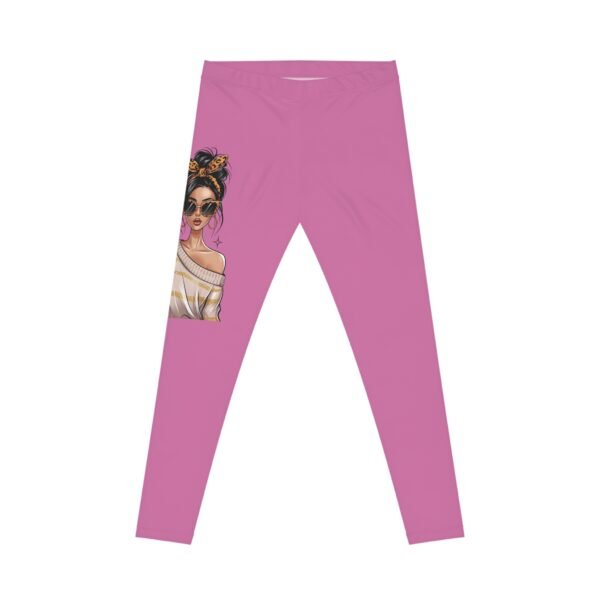 RML Oh Honey, I Am That Mom Legging | Stylish Women's AOP Fitness Pants, Casual Wear, Workout Gear, Athletic Leggings, Gift for Sisters - Image 2