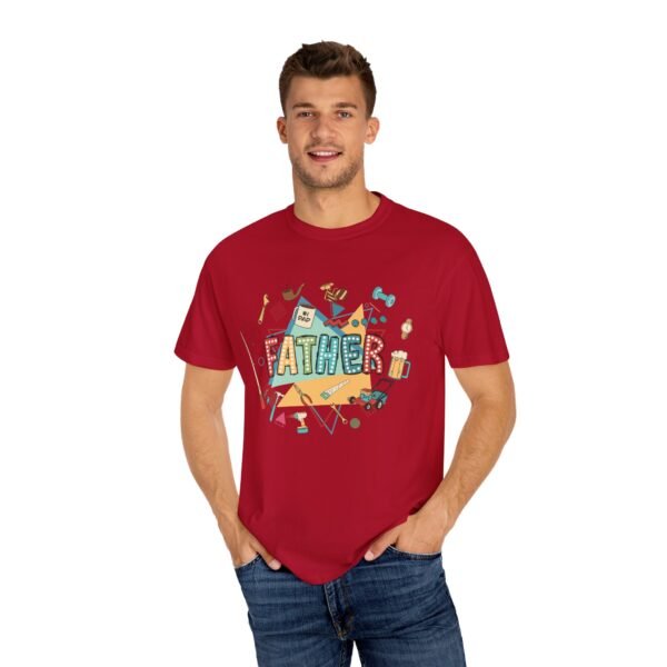 Father's Day Garment-Dyed T-Shirt, Unisex Tee for Dad, Unique Father's Day Gift, Casual Wear, Dad's Special Day Apparel - Image 38