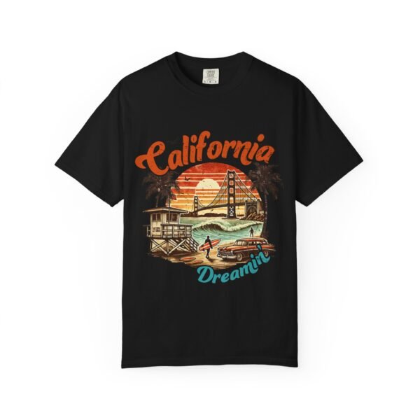 California Dreamin' Unisex Garment-Dyed T-shirt, Vintage Style Tee, Summer Apparel, Beachwear, Travel Gift, Casual Fashion - Image 56