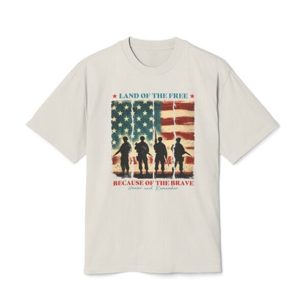 Patriotic Unisex Tee - Land of the Free - Brave American Heroes Shirt, Memorial Day Gift, Veteran's Day Tee, Independence Day Style, [...] - Image 8