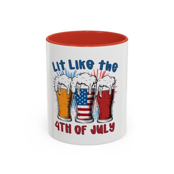 Patriotic Coffee Mug - Lit Like the 4th of July, Fun Drinkware, Independence Day Gift, Summer Party Mug, USA Celebration Cup - Image 13