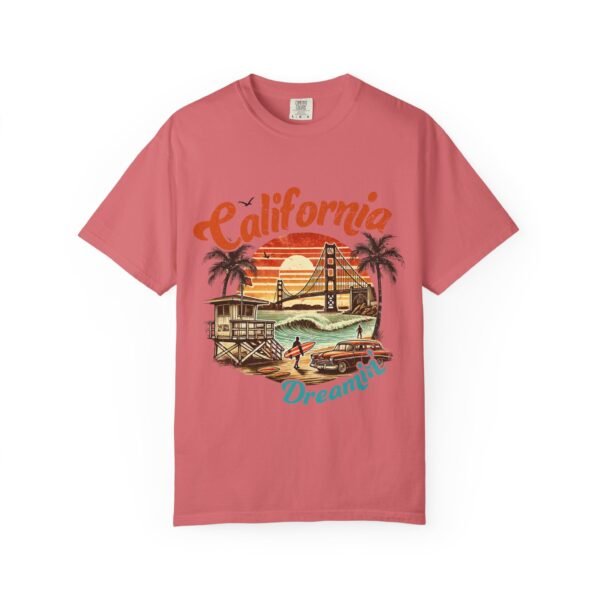 California Dreamin' Unisex Garment-Dyed T-shirt, Vintage Style Tee, Summer Apparel, Beachwear, Travel Gift, Casual Fashion - Image 68