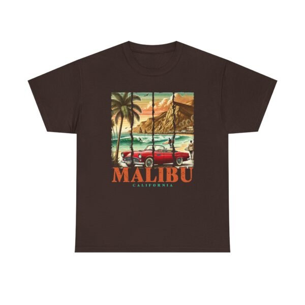Malibu Vibes Unisex Heavy Cotton Tee, Vintage California T-Shirt, Beachwear, Summer Outing, Casual Wear, Gift for Travelers - Image 25