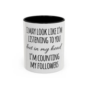 Funny Coffee Mug – Perfect Gift for Social Media Lovers, Unique Desk Accessory, Ideal for Birthdays & Holidays