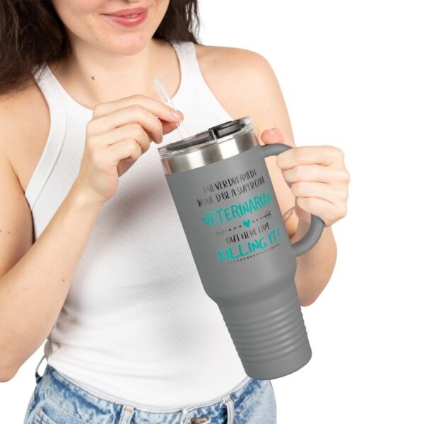 Veterinarian Travel Mug, 40oz Insulated Coffee Cup, Funny Vet Gift, Pet Lover Present, Animal Care Hydration Container - Image 5