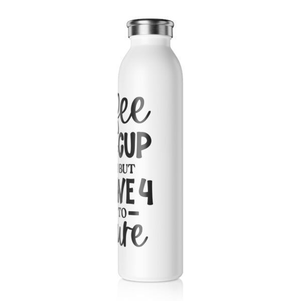 Coffee Lover Slim Water Bottle – Perfect for Travel, Gifts, Daily Hydration, Office Use, Mug Gift - Image 3