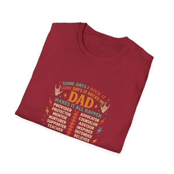 Dad's Rockin' Fatherhood Tour T-Shirt | Unisex Softstyle Tee for Father's Day, Gift for Dad, Family Reunion, Birthday, Dad Humor - Image 30