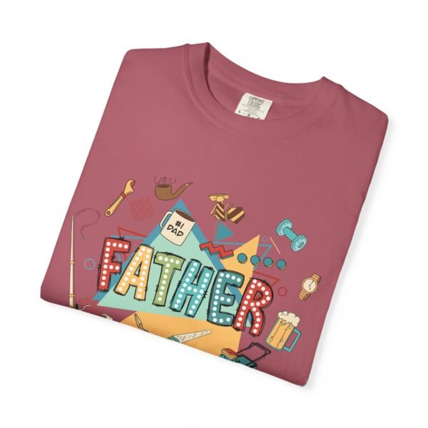 Father's Day Garment-Dyed T-Shirt, Unisex Tee for Dad, Unique Father's Day Gift, Casual Wear, Dad's Special Day Apparel - Image 33