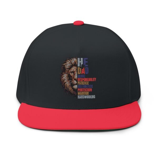 Empowering Dad Cap | Flat Bill Cap with Inspirational Embroidery, Perfect Gift for Father's Day, Dad's Birthday, Casual Style, Trendy [...] - Image 17