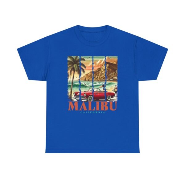 Malibu Vibes Unisex Heavy Cotton Tee, Vintage California T-Shirt, Beachwear, Summer Outing, Casual Wear, Gift for Travelers - Image 45
