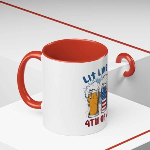 Patriotic Coffee Mug - Lit Like the 4th of July, Fun Drinkware, Independence Day Gift, Summer Party Mug, USA Celebration Cup - Image 17